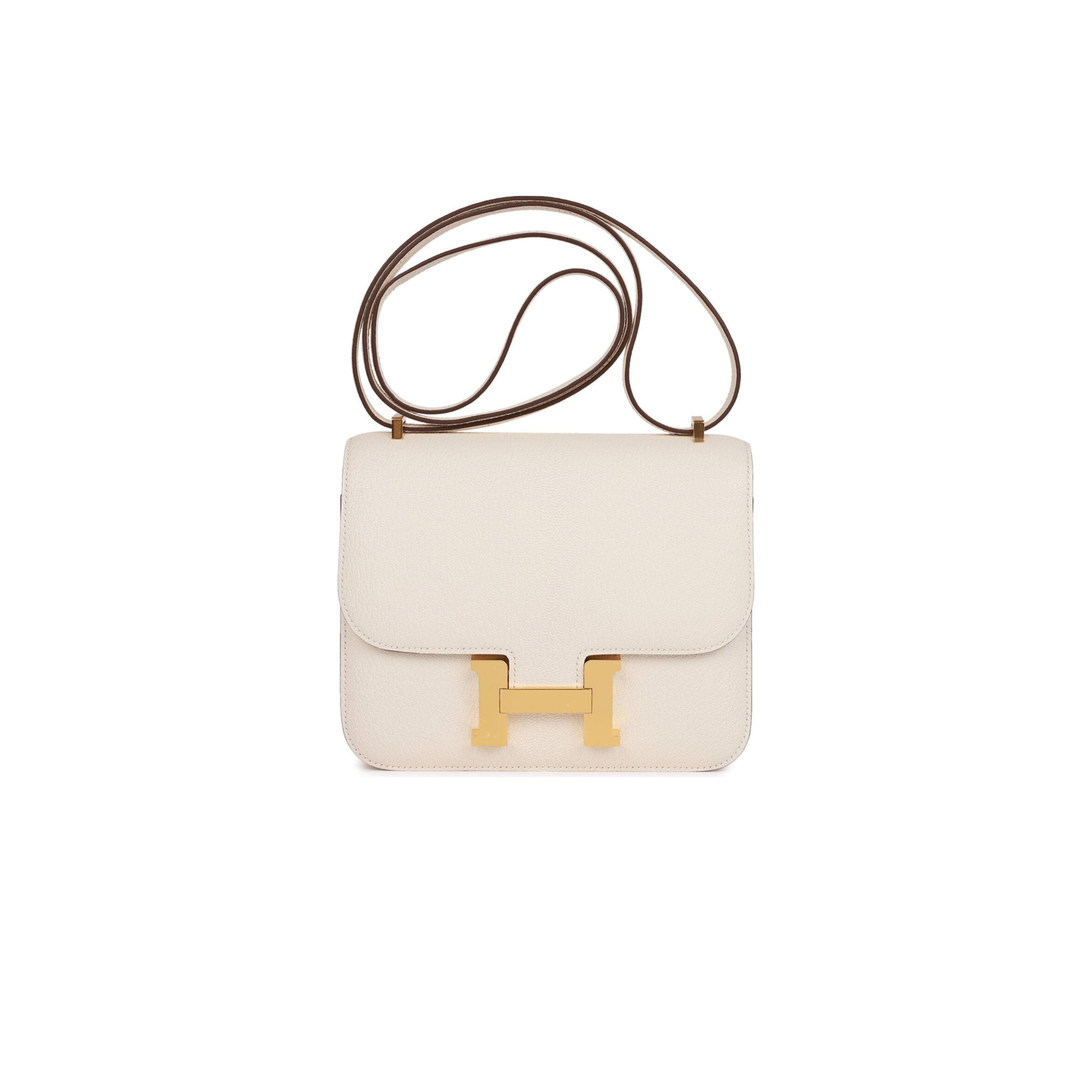 H**me5 constance 18 chevre gold hardware (18*15*4cm)
